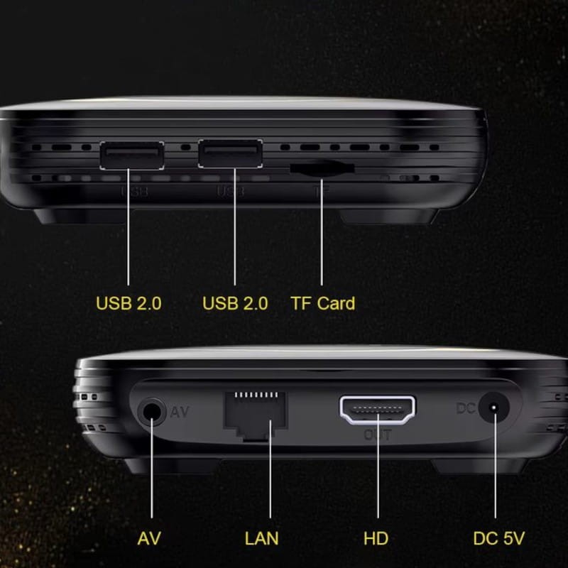 Transspeed 8K H618 4 Go/64 Go Double Wifi Android 12 Noir - Android TV - Ítem9