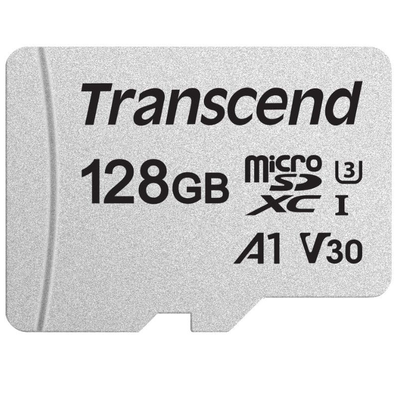 Transcend TS128GUSD300S 128 GB Clase 10 UHS-I U3 V30 A1 Plata - Tarjeta microSD - Ítem