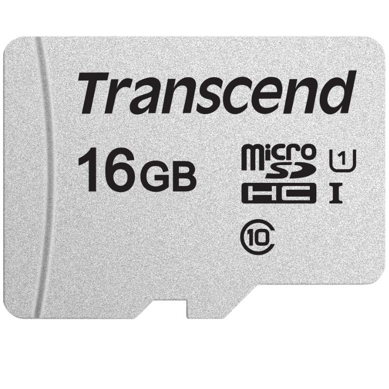 Transcend TS16GUSD300S 16 GB Clase 10 UHS-I UI 95 MB/s Plata - Tarjeta microSD - Ítem