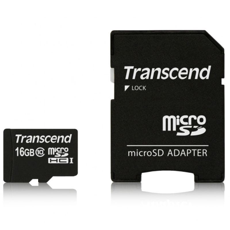 Transcend TS16GUSDHC10 16 GB Clase 10 NAND 20 MB/s Negro - Tarjeta microSD - Ítem