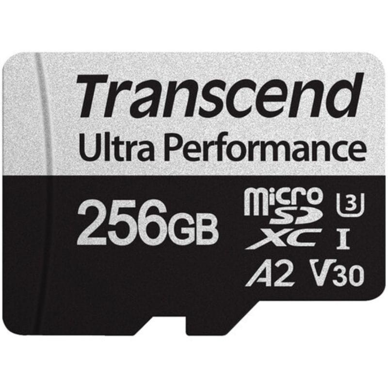 Transcend TS256GUSD340S 256 GB Clase 10 UHS-I U3 V30 A2 Negro / Gris - Tarjeta microSD - Ítem