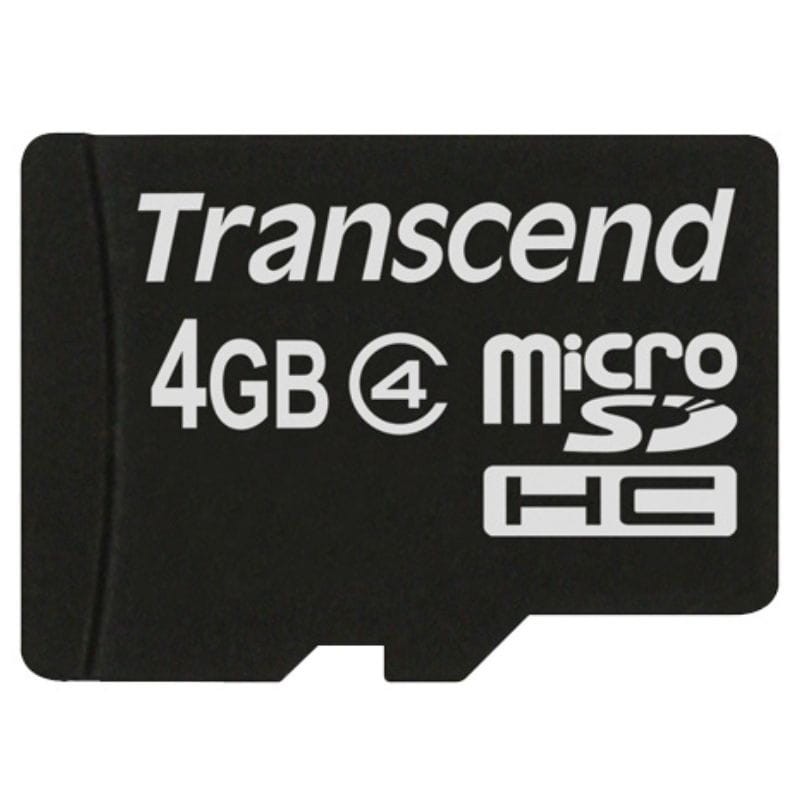 Transcend TS4GUSDC4 4 GB Clase 4 MLC NAND Negro - Tarjeta microSD - Ítem