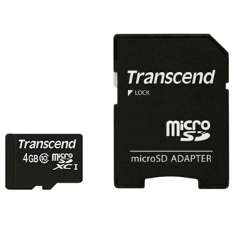 Transcend TS4GUSDHC10 4 GB Clase 10 NAND 20 MB/s Negro - Tarjeta microSD - Ítem