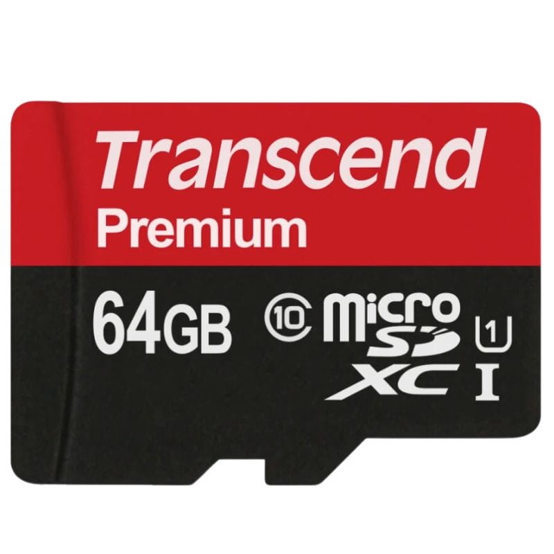 Transcend TS64GUSDU1 64 GB Clase 10 UHS-I U1 MLC NAND Negro / Rojo - Tarjeta microSD - Ítem