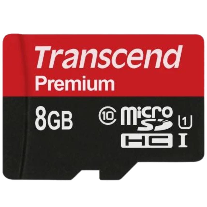 Transcend TS8GUSDU1 8 GB Clase 10 UHS-I U1 MLC NAND Negro / Rojo - Tarjeta microSD - Ítem