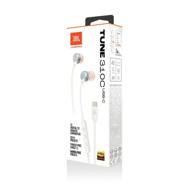 JBL Tune 310C USB-C Blanc - Écouteurs In-Ear - Ítem4