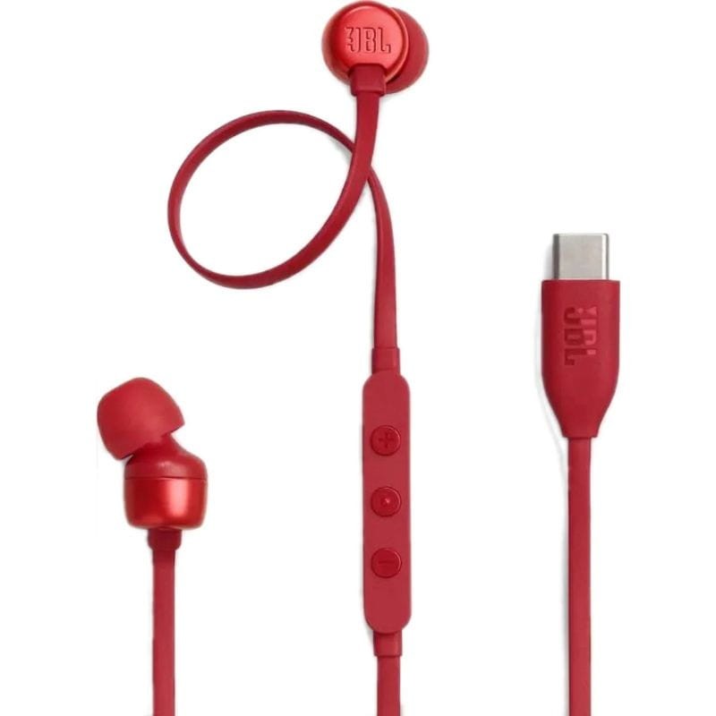 JBL Tune 310C USB-C Vermelho - Auriculares In-Ear - Item