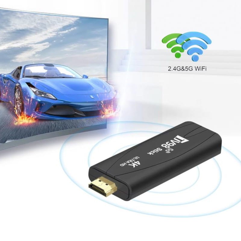 TV98 Stick 4K 1GB/8GB Dual WIFI Android 14 Preto - Android TV - Item3