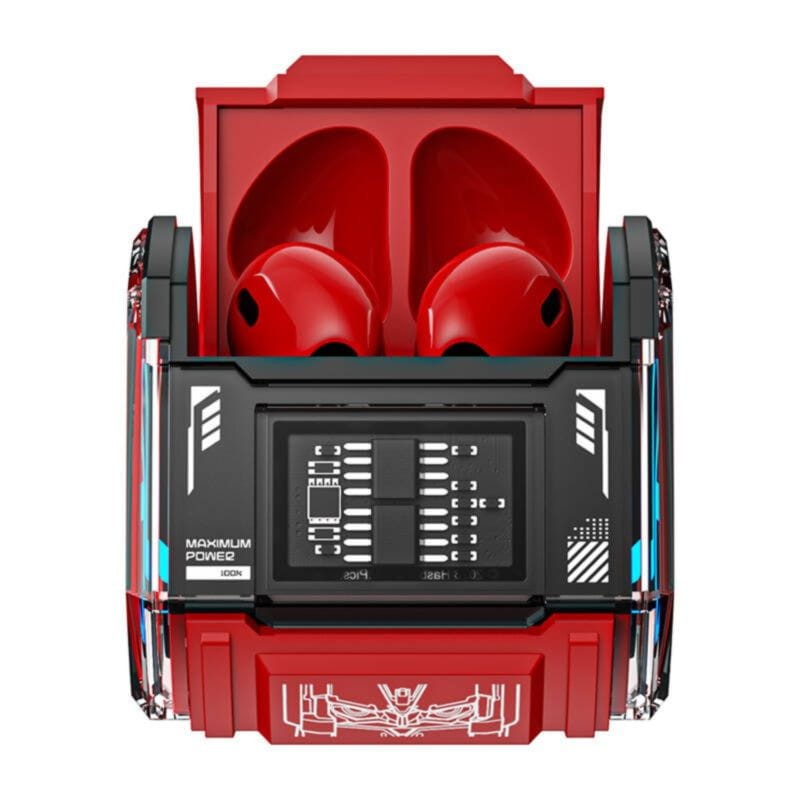 TWS Transformers TF-T02 Bluetooth Rojo - Auriculares Inalámbricos - Ítem