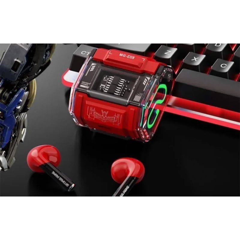 TWS Transformers TF-T02 Bluetooth Rojo - Auriculares Inalámbricos - Ítem4