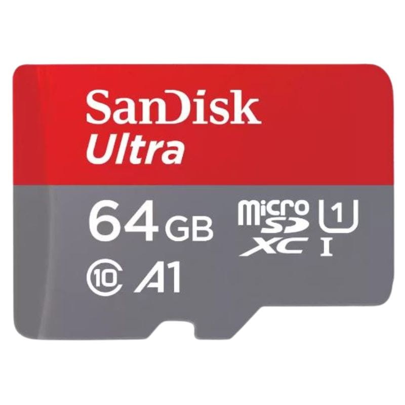 SanDisk Ultra HC I 64 GB A1 Clase 10 Gris / Rojo - Tarjeta microSD - Ítem