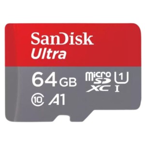 SanDisk Ultra HC I 64 GB A1 Class 10 Gris / Rouge - Carte microSD