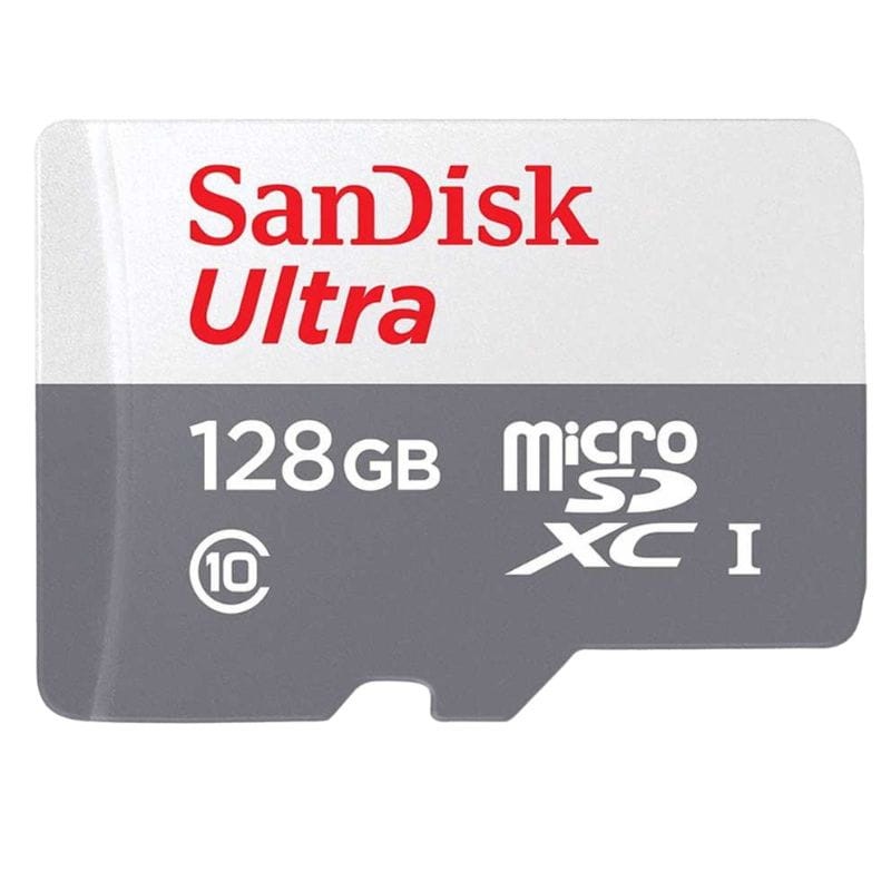 SanDisk Ultra UHS-I 128 GB Clase 10 Gris / Blanco - Tarjeta microSD - Ítem