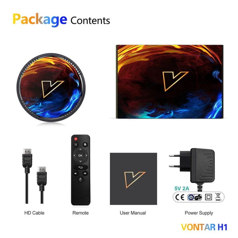 Vontar H1 H618 4Go/32Go WiFi 6 Android 12.0 - Android TV - Ítem9