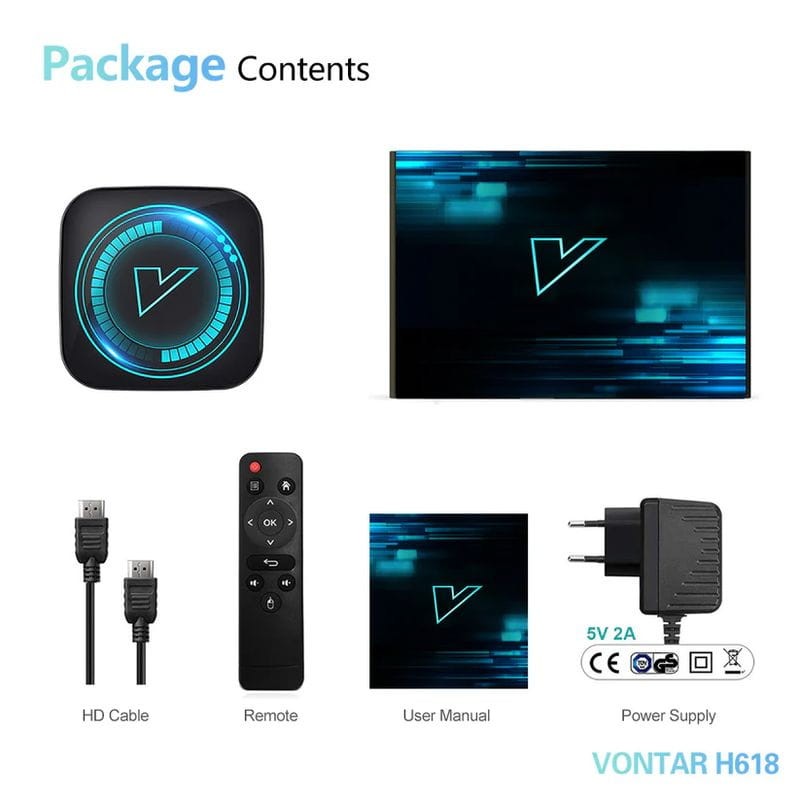 Vontar H618 4GB/64GB 4K Android 12.0 - Android TV - Item9