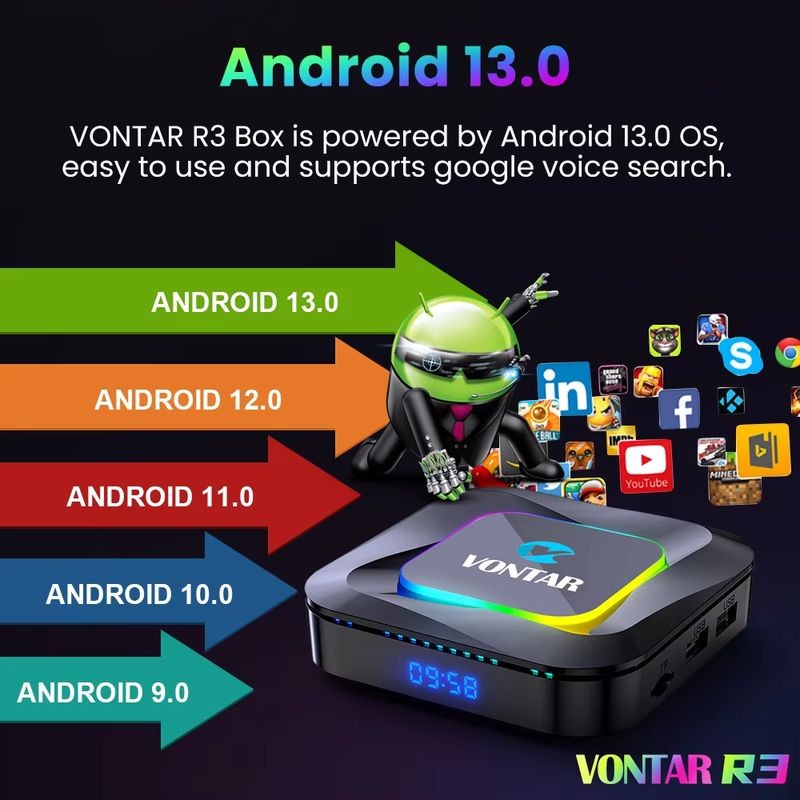 Vontar R3 RK3528 4GB/128GB WiFi6 Android 13.0 - Android TV - Item2