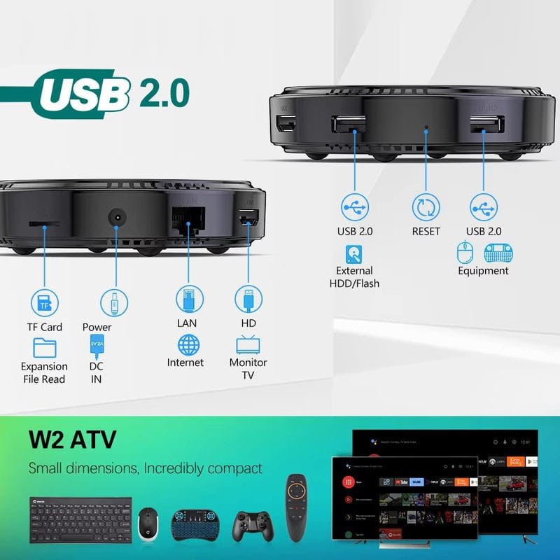 Vontar W2 ATV S905W2 4GB/64GB Dual WiFi Android 11.0 - Android TV - Item7