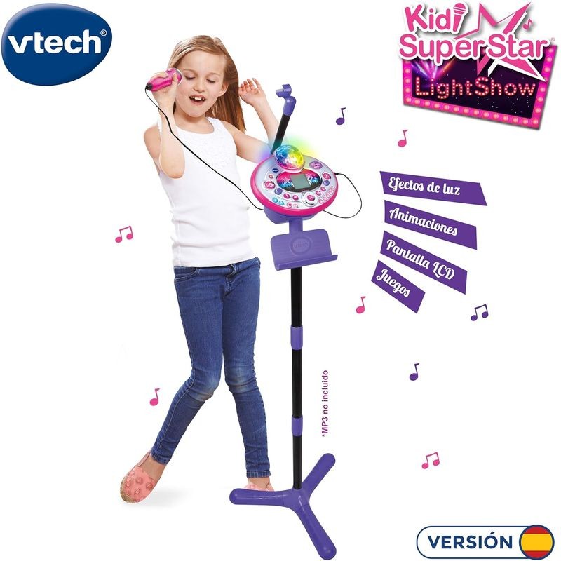 Vtech Kidi Superstar LightShow Micrófono Lila - Ítem2