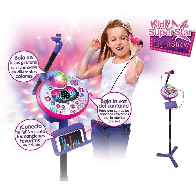 Vtech Kidi Superstar LightShow Micrófono Lila - Ítem3