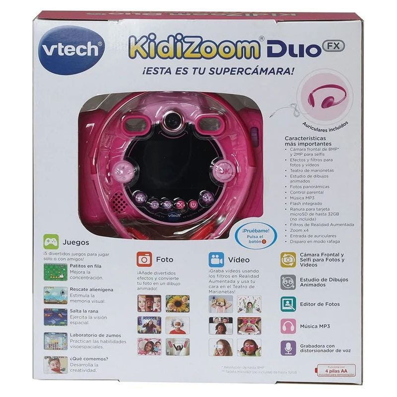 Vtech Kidizoom Duo FX 12 en 1 Rose - Appareil photo pour enfants - Ítem3