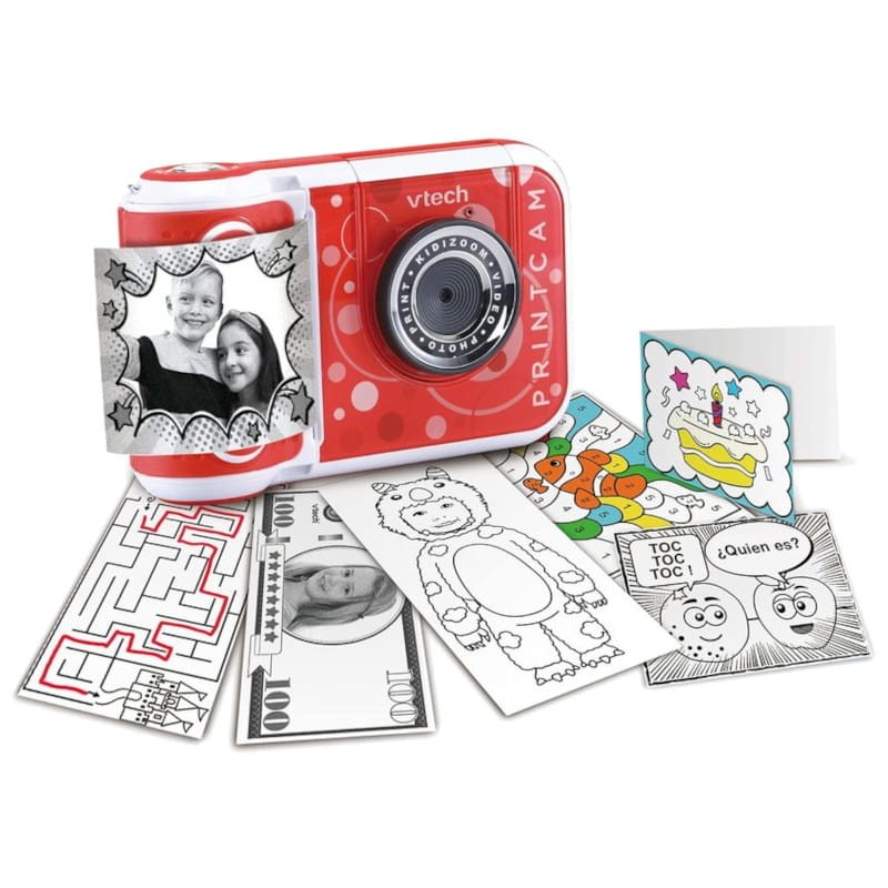 Vtech Kidizoom Print Cam Vermelho - Câmara fotográfica infantil instantânea - Item