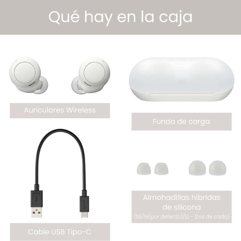 Sony WF-C500 Internos Bluetooth 10 + 10 horas IPX4 Blanco - Auriculares inalámbricos - Desprecintado - Ítem5