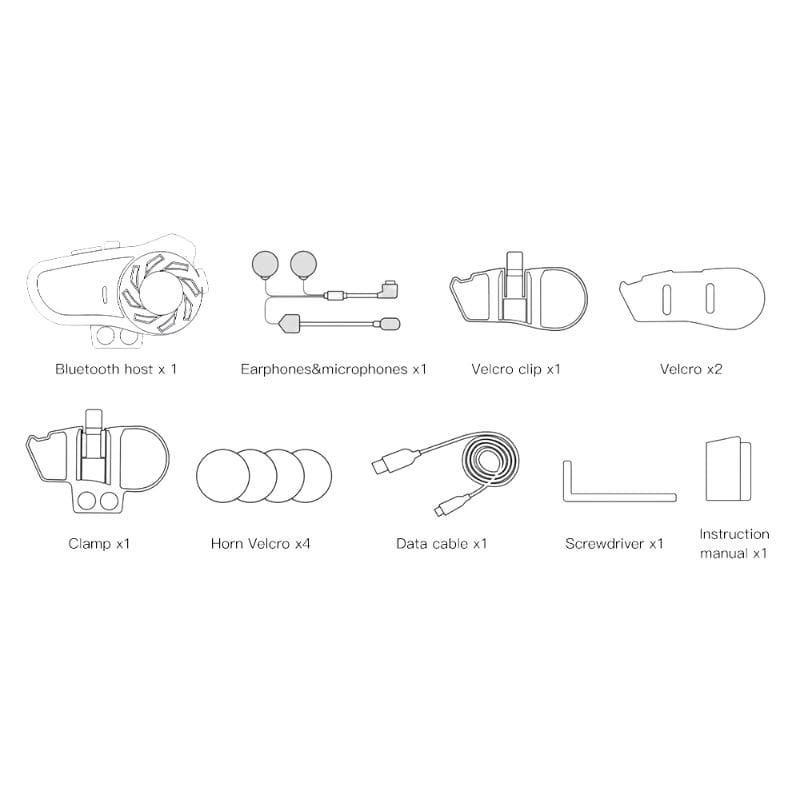 Hysnox X2 (2 unidades) Full Duplex para 2 condutores - Intercomunicador para moto - Item4