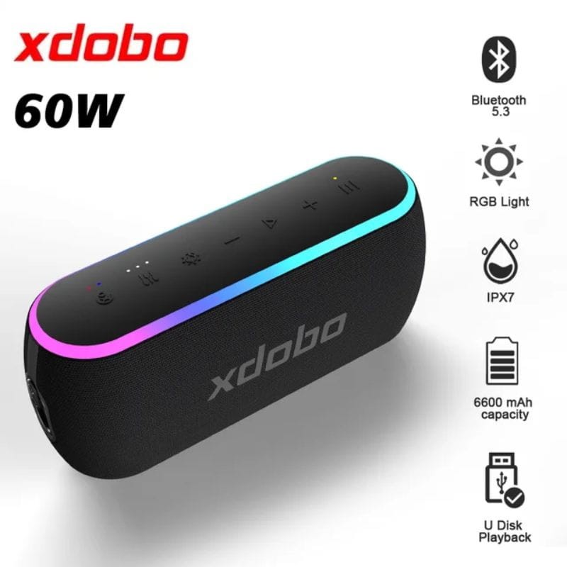 Xdobo X8 III 60W TWS Preto - Coluna Bluetooth - Item1