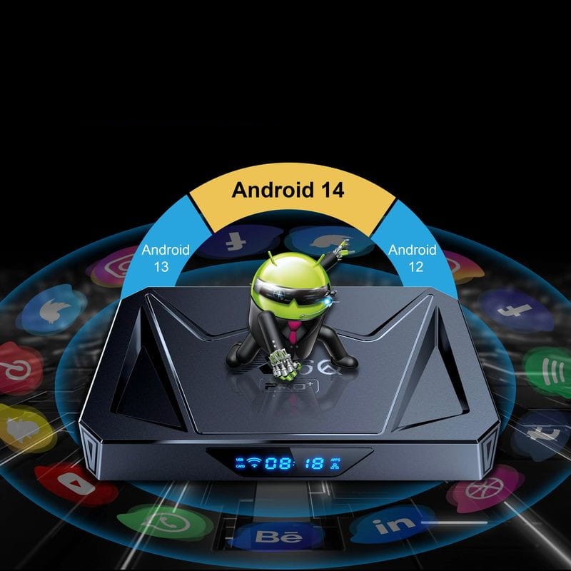 X96Q Pro Plus H728 4GB/64GB Dual Wifi Android 14 Preto - Android TV - Item6