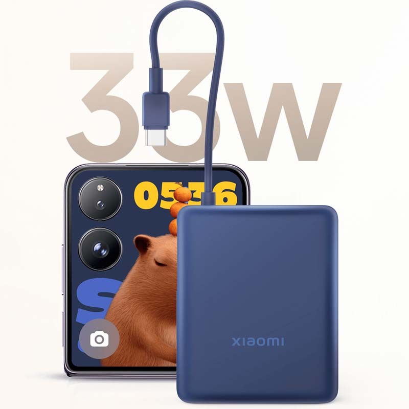 Xiaomi 33W Power Bank 10000mAh (Cabo Integrado) Azul - Item4