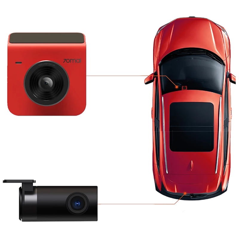 Xiaomi автомобильный видеорегистратор xiaomi 70mai dash cam a400 с камерой заднего вида rc09