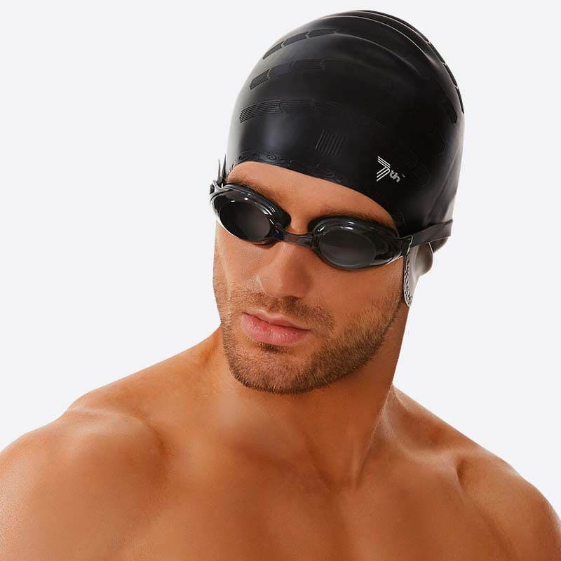 Gorro natación silicona negro