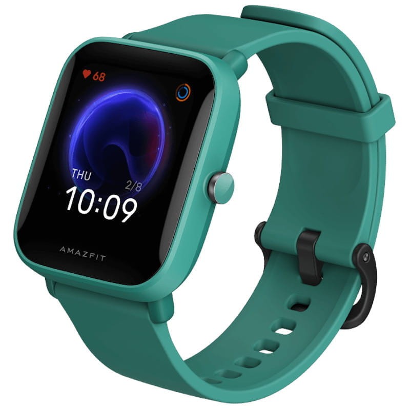 Pulso Manilla Correa De Cuero 20mm Smartwatch Xiaomi Amazfit Bip Color Azul  Oscuro