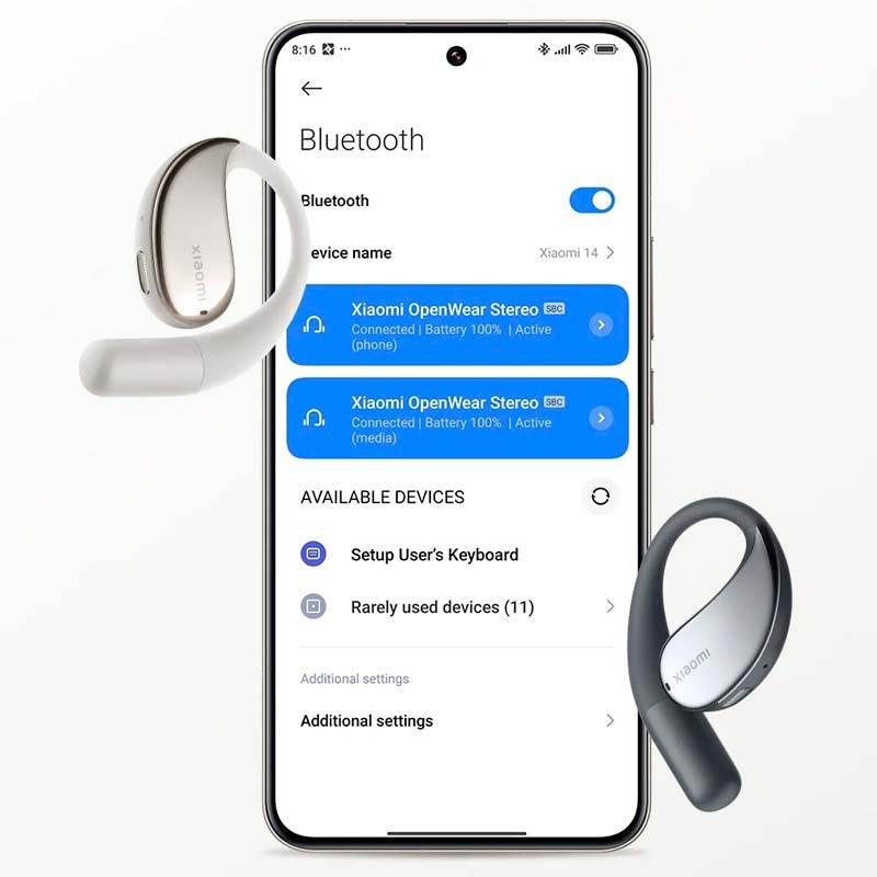 Xiaomi Openwear Stereo Gris - Auriculares con Diseño Abierto - Ítem16