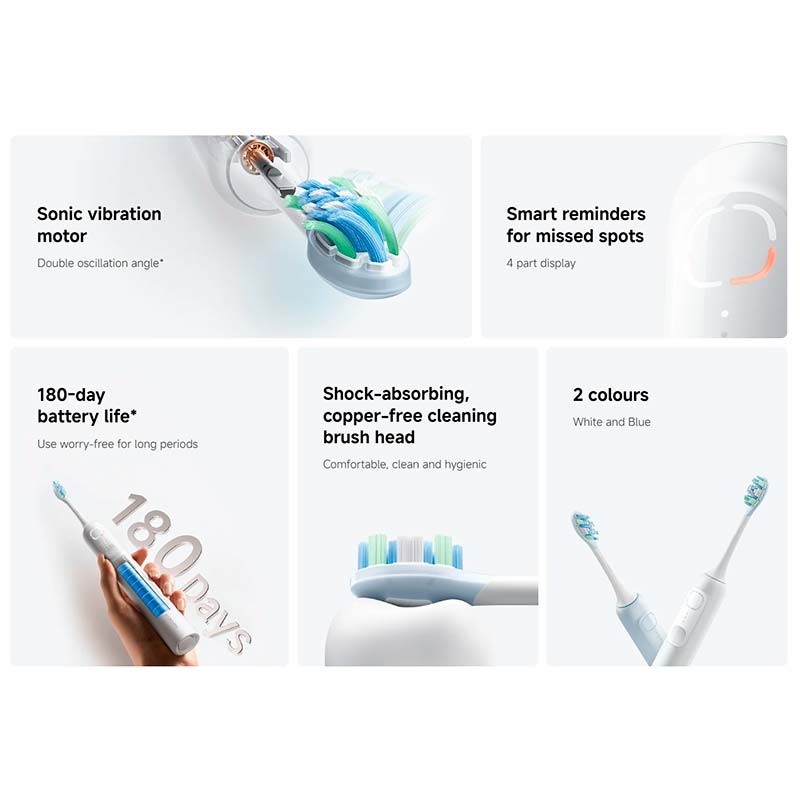 Xiaomi Oscillation Electric Toothbrush Branco - Escova de Dentes Elétrica - Item4