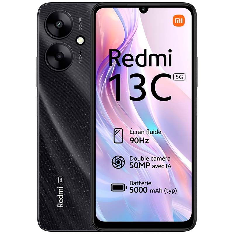 Teléfono móvil Xiaomi Redmi 13C 5G 4GB/128GB Negro - Ítem