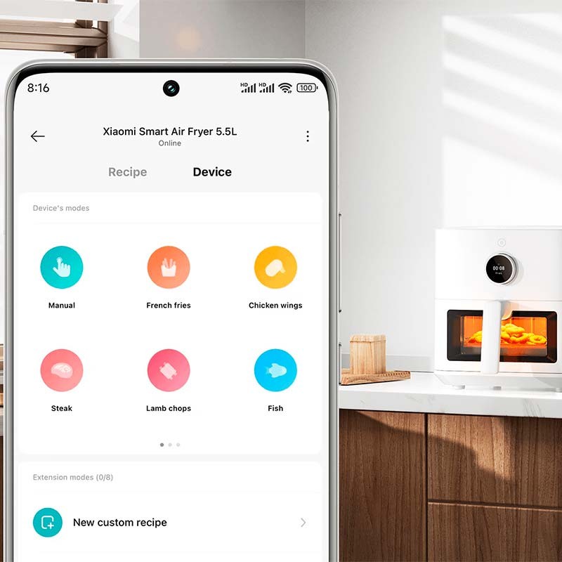 Friteuse Xiaomi Smart Air Fryer 5.5L Blanc - Ítem7