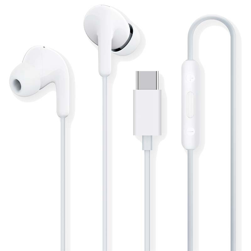 Xiaomi Type-C Earphones Blanco - Auriculares In-ear con Conector USB tipo C - Ítem