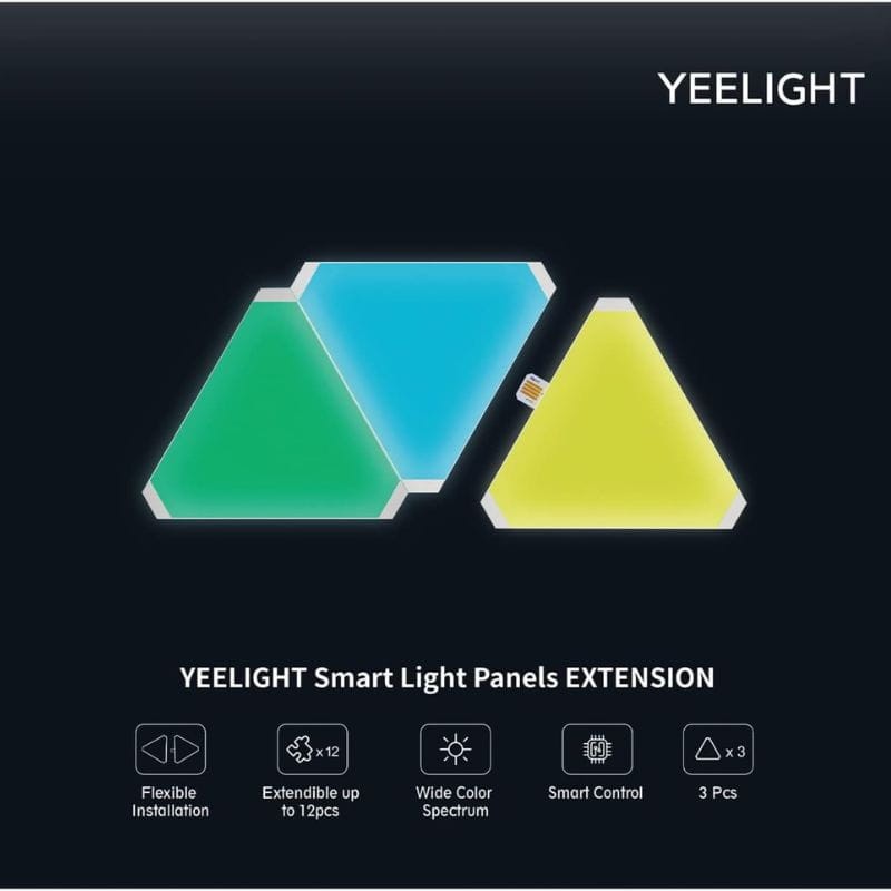 Yeelight YLFWD-0013 - Painéis inteligentes de extensão LED RGB - Item2