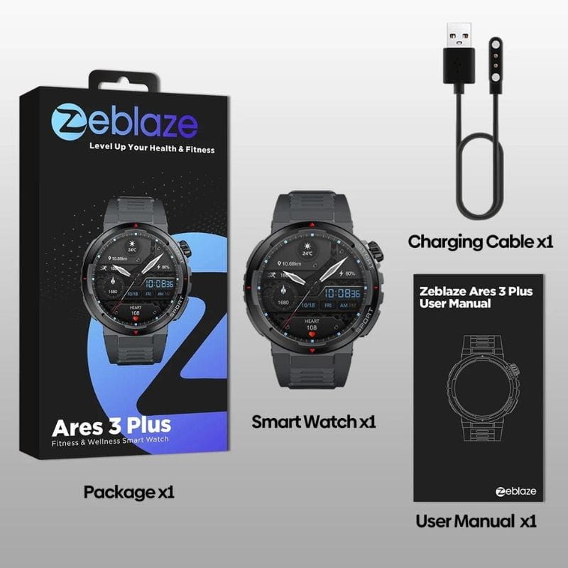 Zeblaze Ares 3 Plus Preto - Relógio inteligente - Item9