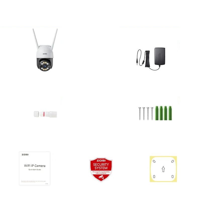 ZOSI C289 3MPx FullHD WiFi P/T IP66 IA Blanco + Tarjeta microSD 32GB - Cámara de seguridad IP - Ítem10