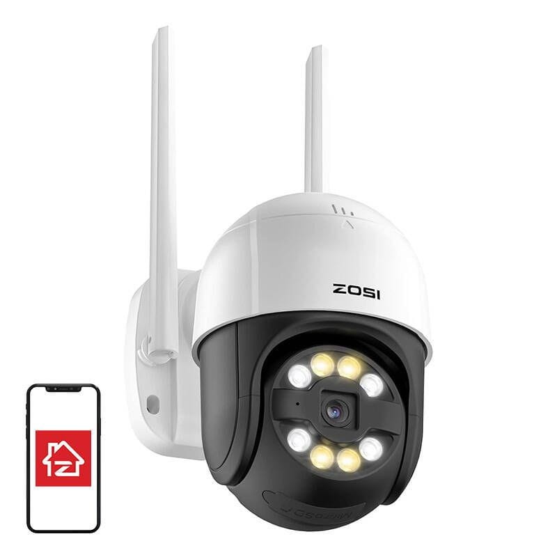 ZOSI C289 3MPx FullHD WiFi P/T IP66 IA Blanco + Tarjeta microSD 32GB - Cámara de seguridad IP - Ítem4