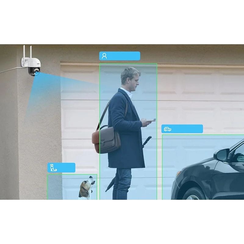 ZOSI C289 3MPx FullHD WiFi P/T IP66 IA Blanco + Tarjeta microSD 32GB - Cámara de seguridad IP - Ítem8