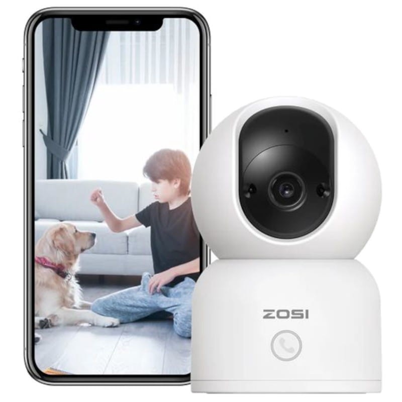 ZOSI C518 3MPx Visión Nocturna IA P/T WiFi 5G Blanco + Tarjeta microSD 32GB - Cámara de seguridad IP - Ítem2