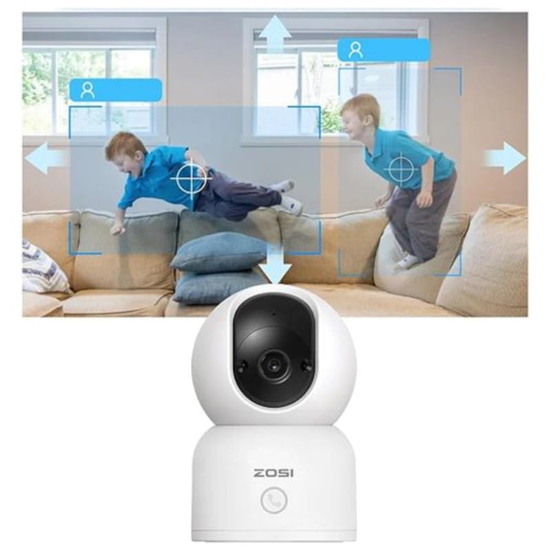 ZOSI C518 3MPx Visión Nocturna IA P/T WiFi 5G Blanco + Tarjeta microSD 32GB - Cámara de seguridad IP - Ítem5