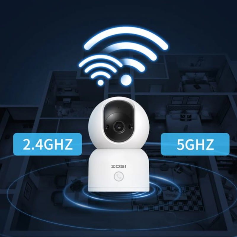 ZOSI C518 3MPx Visión Nocturna IA P/T WiFi 5G Blanco + Tarjeta microSD 32GB - Cámara de seguridad IP - Ítem7