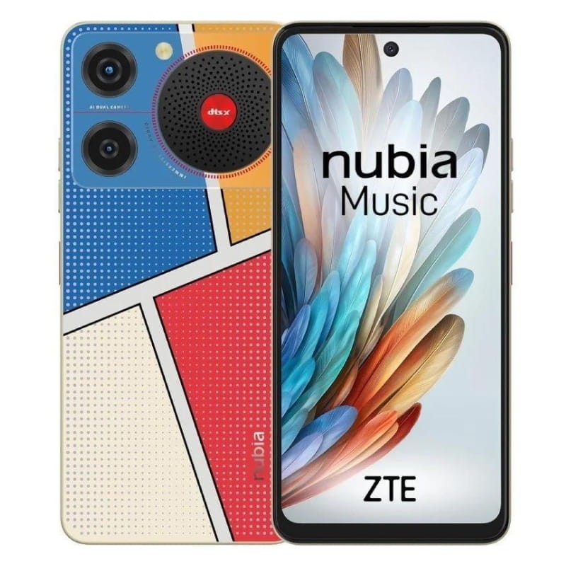 ZTE Nubia Music Pop Art 4GB/128GB Azul/Vermelho - Telemóvel - Item